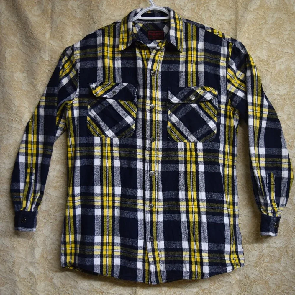 Five Brother Thick Flannel Mens Sz M - R Academia Collegiant School Pride WARM!